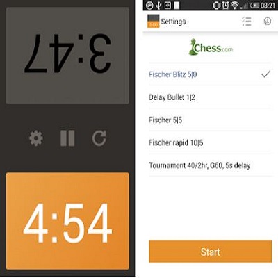 اپلیکیشن شطرنج | ساعت شطرنج دیجیتال